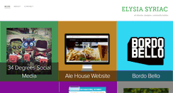 Desktop Screenshot of elysiasyriac.com